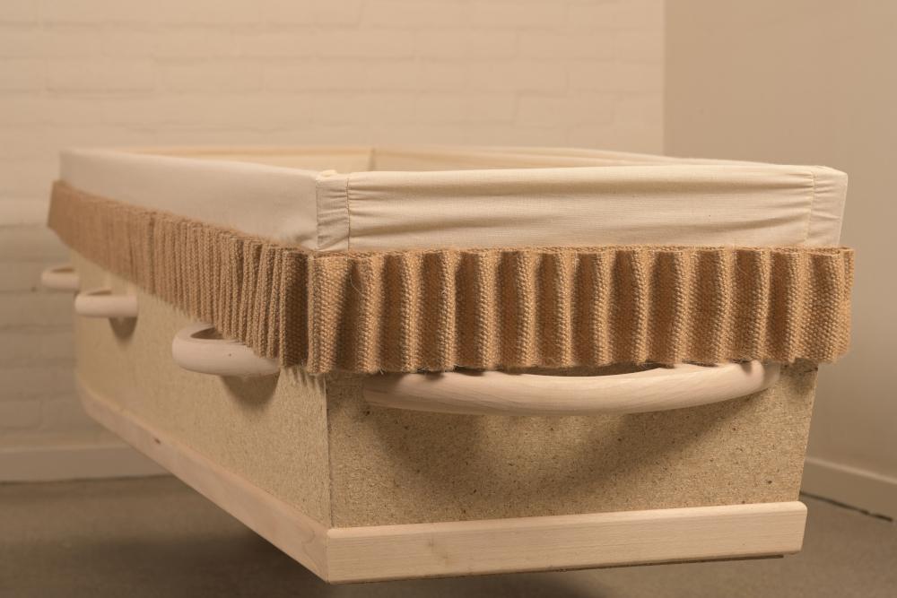 Bloemenband Jute voor om de uitvaartkist - Afbeelding 2