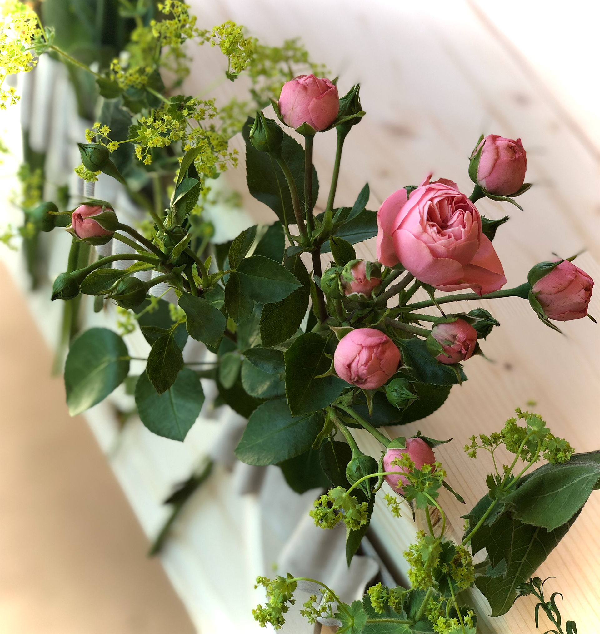 Bloemenband Linen Look