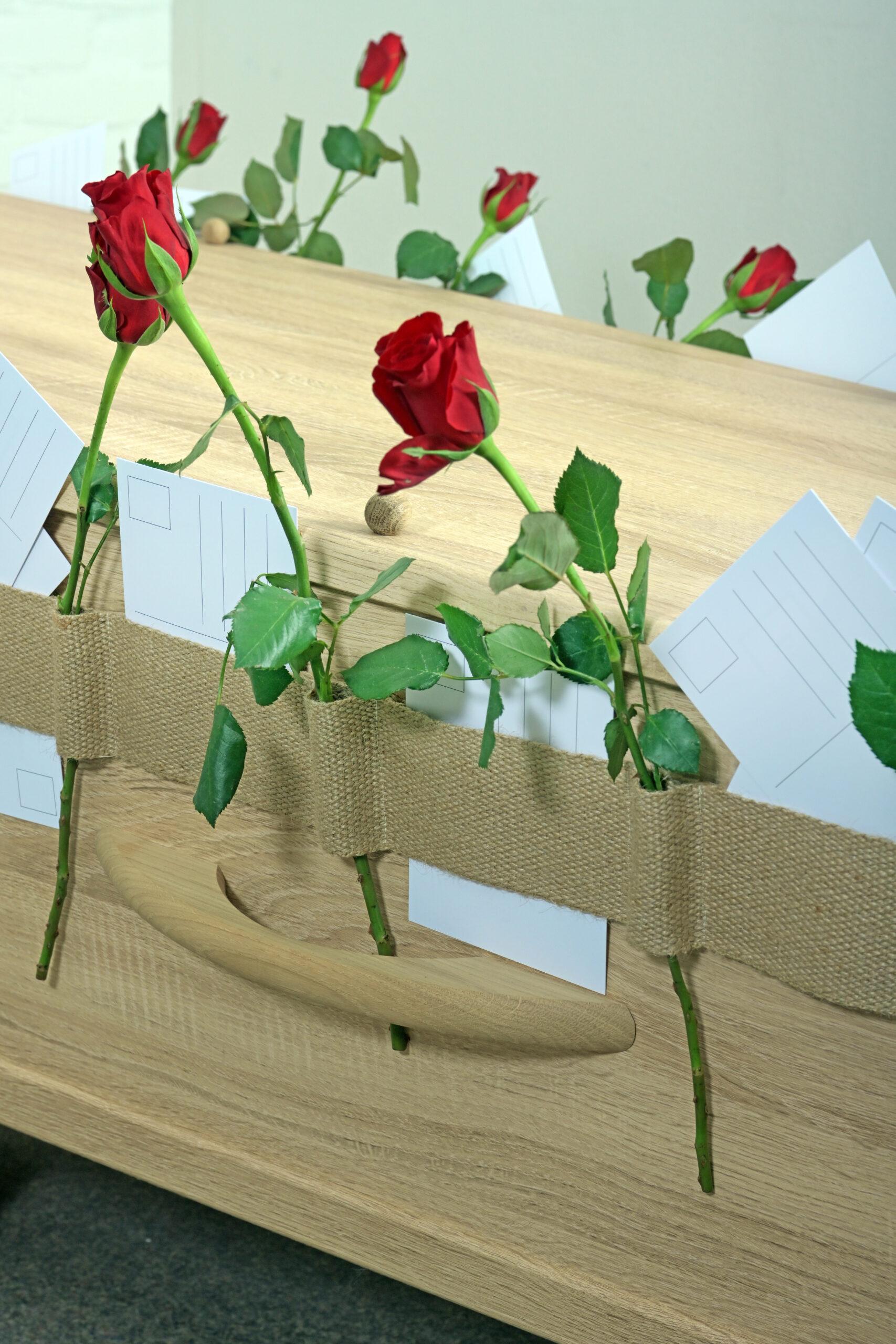 Memo Bloemenband voor om de uitvaartkist - Afbeelding 4